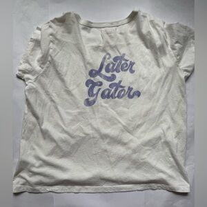 Rivet & Thread Later Gator White T Shirt xxl boxy fit